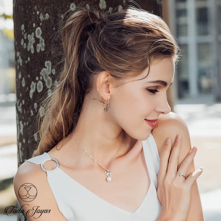 Aros Pendientes Plata 925 Gato Jugueton - Imagen 6