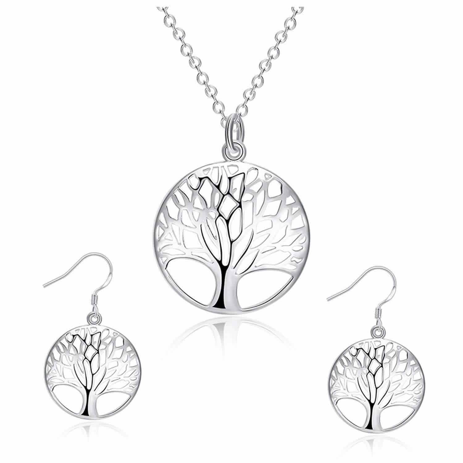 Conjunto Arbol de la Vida Plateado