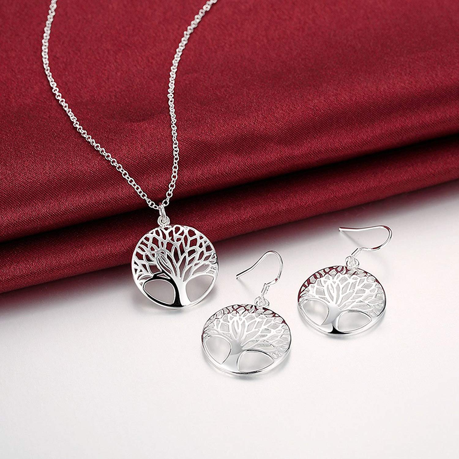 Conjunto Arbol de la Vida Plateado - Imagen 2