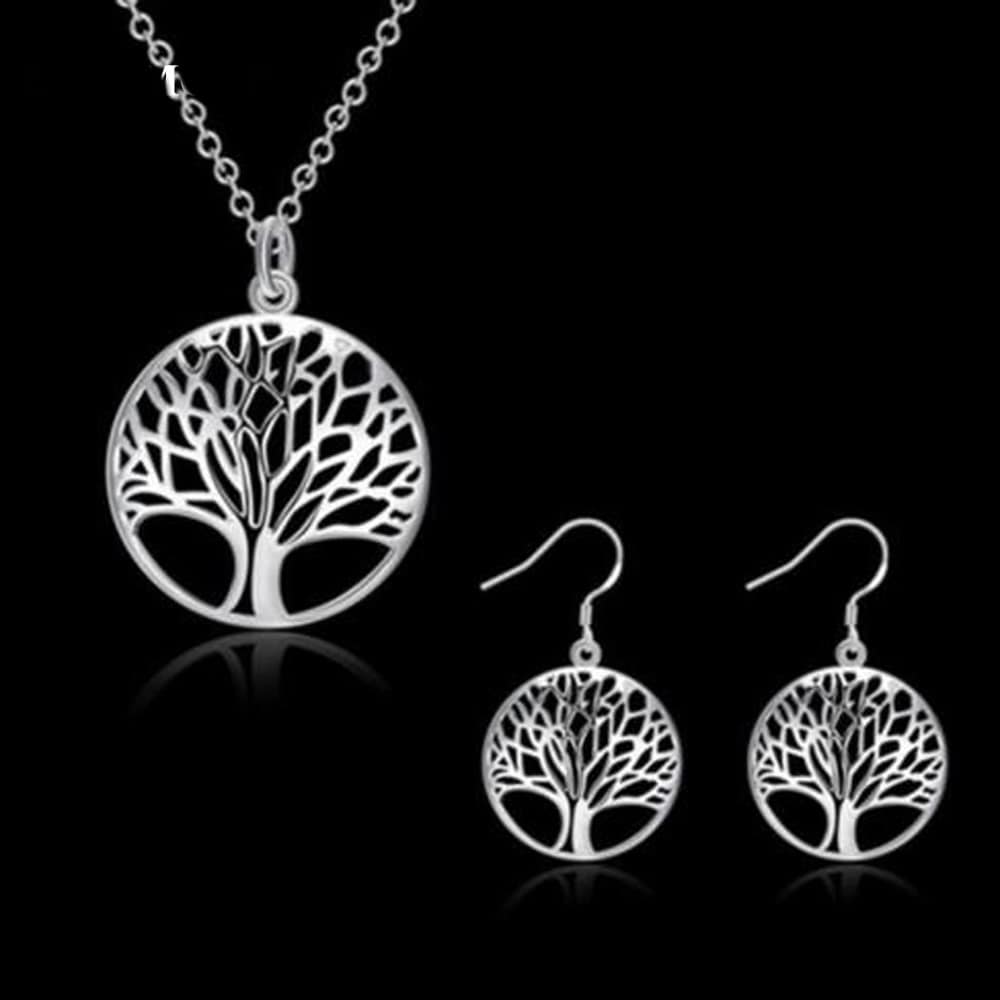 Conjunto Arbol de la Vida Plateado - Imagen 5