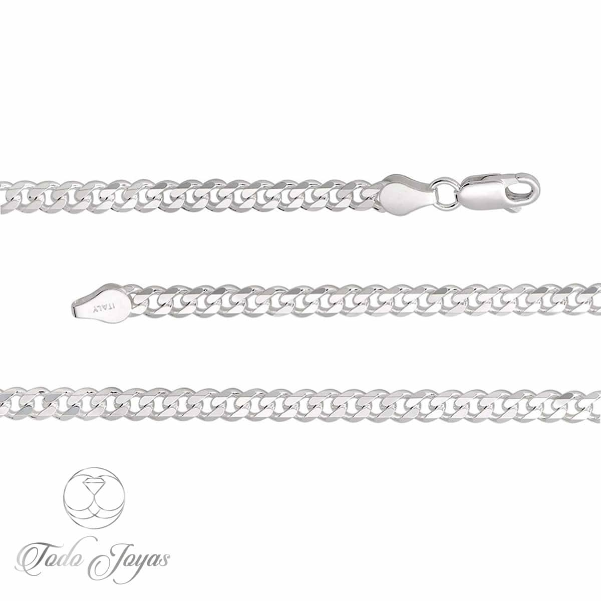 Cadena Plata 925 4mm 60cm Modelo Grumet - Imagen 2
