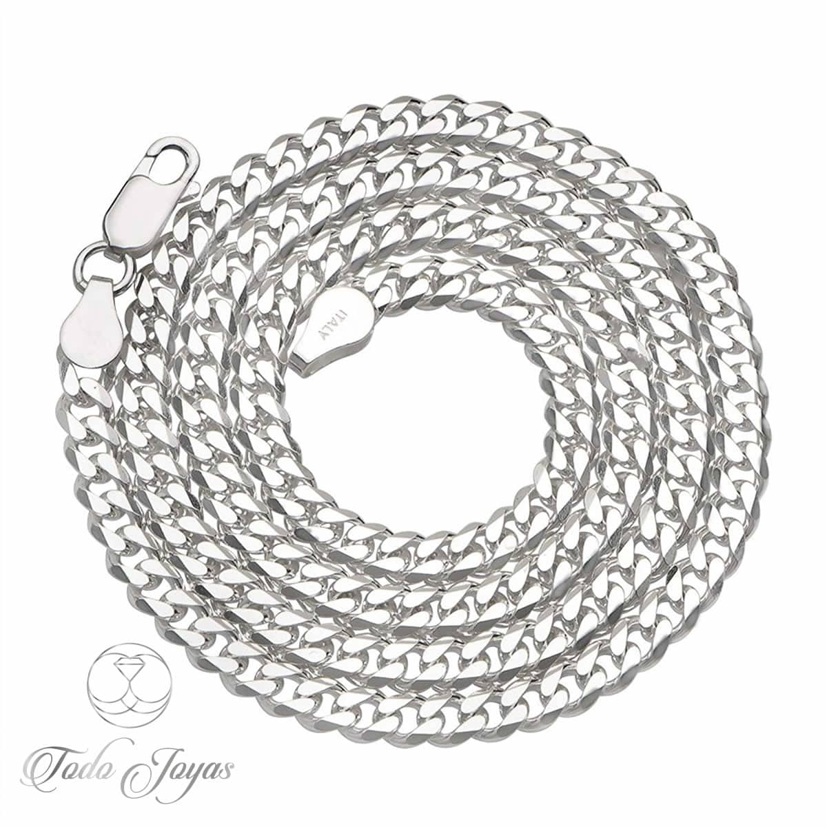 Cadena Plata 925 4mm 60cm Modelo Grumet - Imagen 3