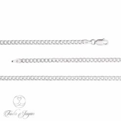 Alternative view of Cadena Plata 925 3mm 60cm Modelo Grumet