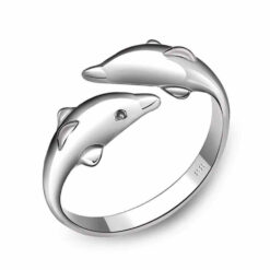 Anillo Delfines Plateado