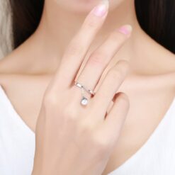 Alternative view of Anillo Plata 925 Flor y Perla