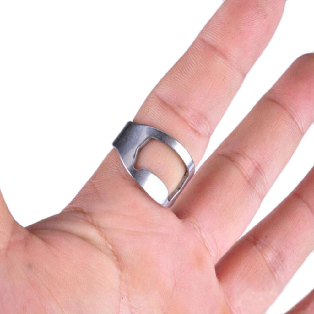 Anillo Abridor Botellas Cervezas Acero - Imagen 3