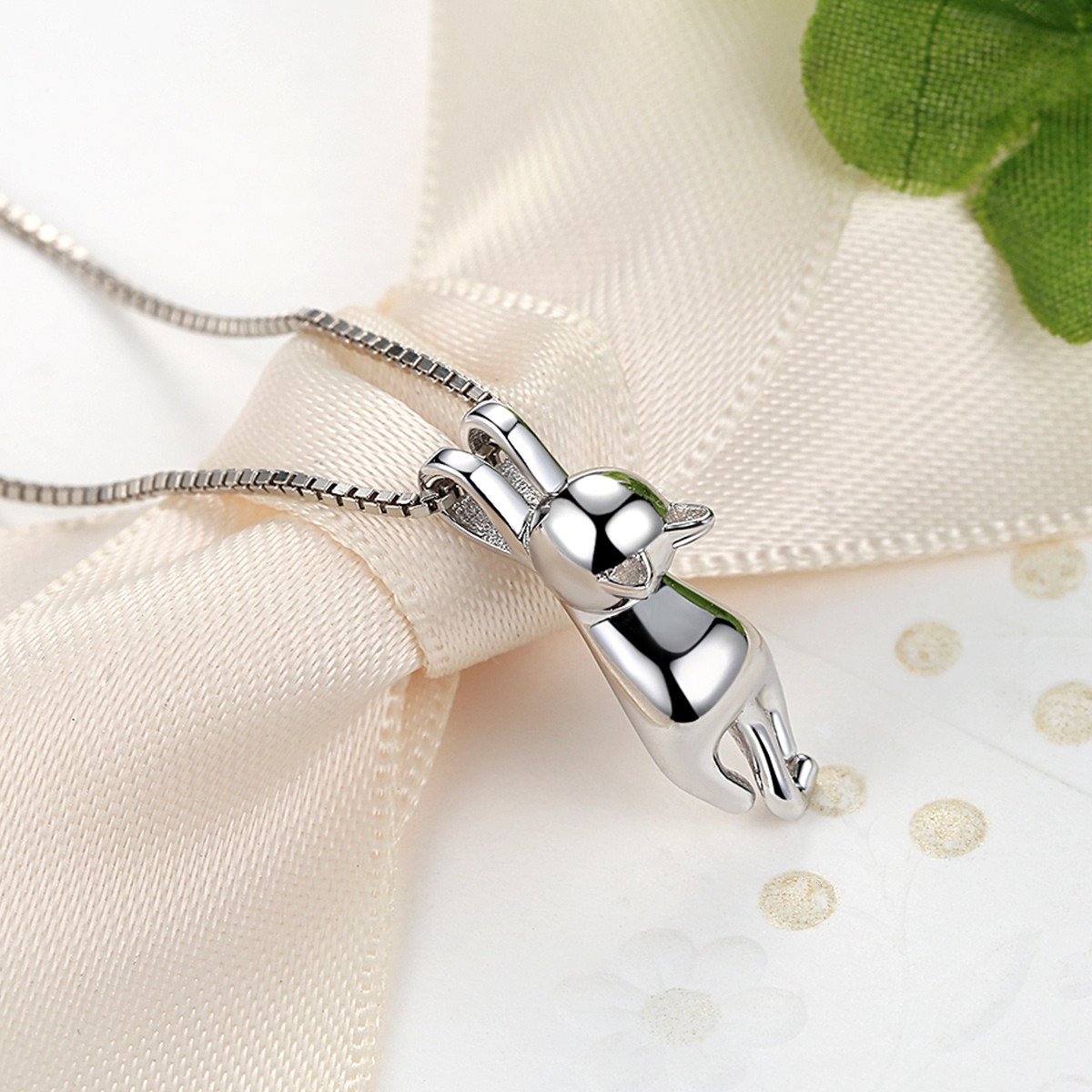Collar Plata 925 Gatito Jugueton - Imagen 3