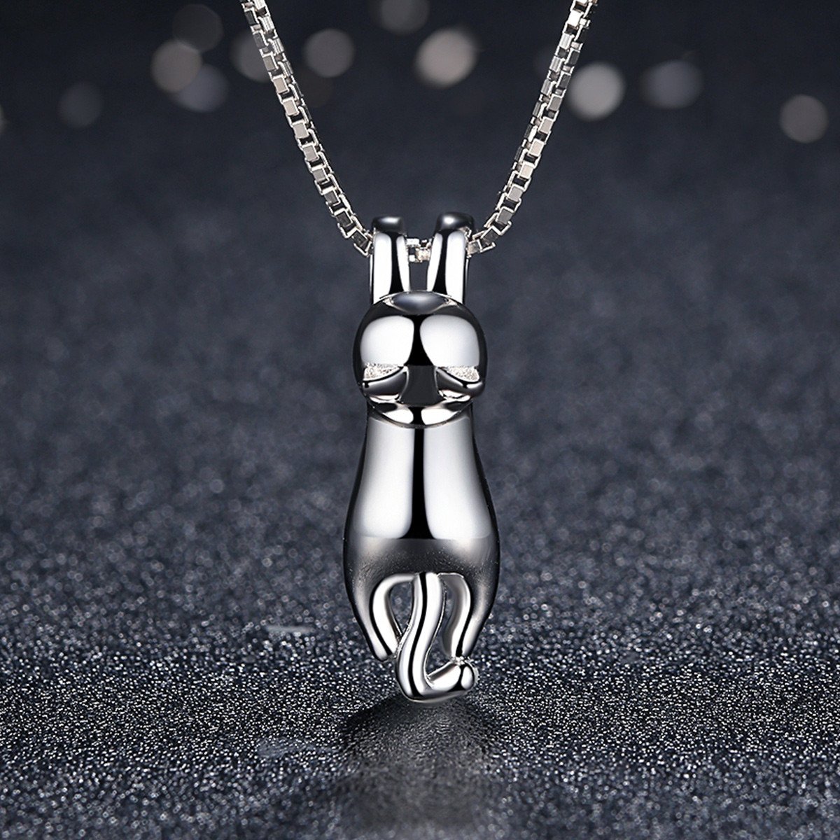 Collar Plata 925 Gatito Jugueton - Imagen 5