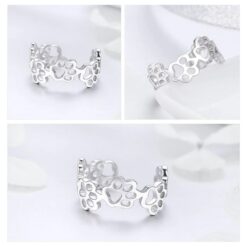 Alternative view of Anillo Plata 925 Patitas Perro