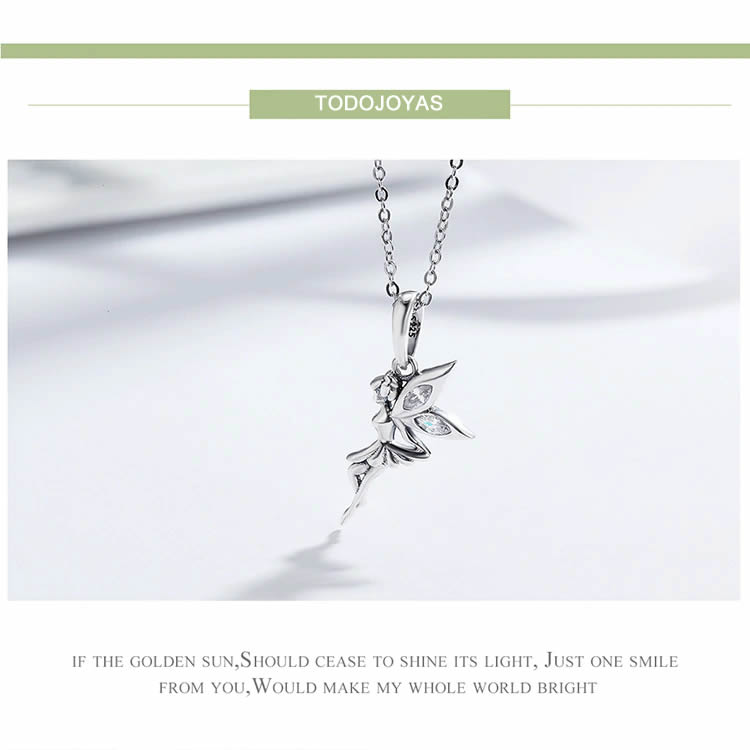 Charm Dije Plata 925 Hada con Circones - Imagen 2