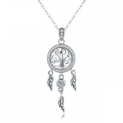 Collar Plata 925 Arbol Atrapa Sueños