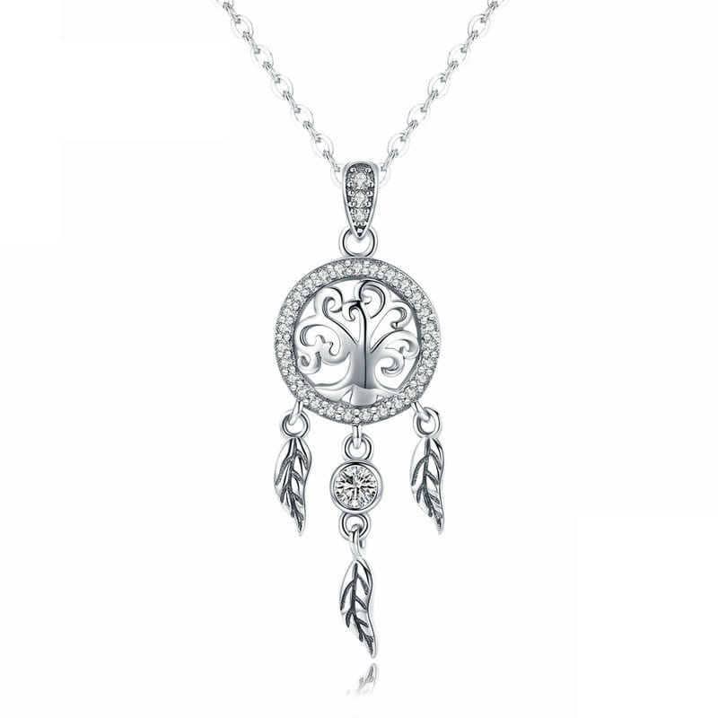 Collar Plata 925 Arbol Atrapa Sueños