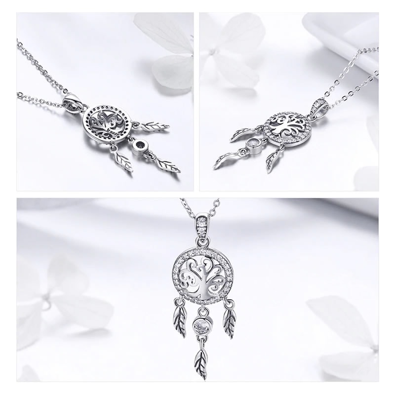 Collar Plata 925 Arbol Atrapa Sueños - Imagen 4