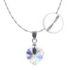 Collar Plata 925 Cristal 18mm Aurora Boreal