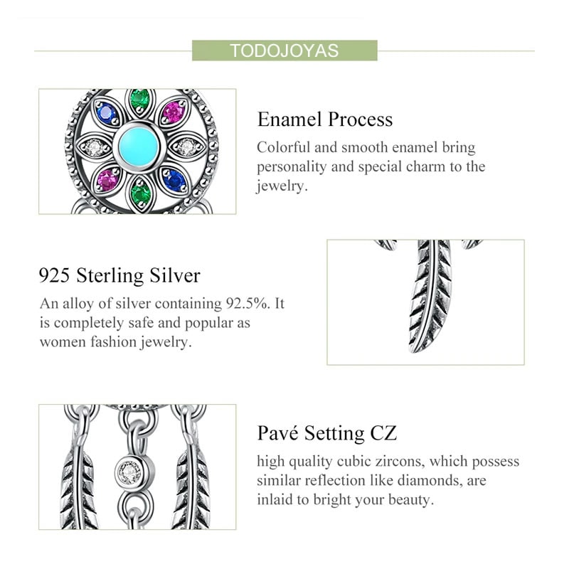 Charm Plata 925 Atrapa Sueños - Imagen 5