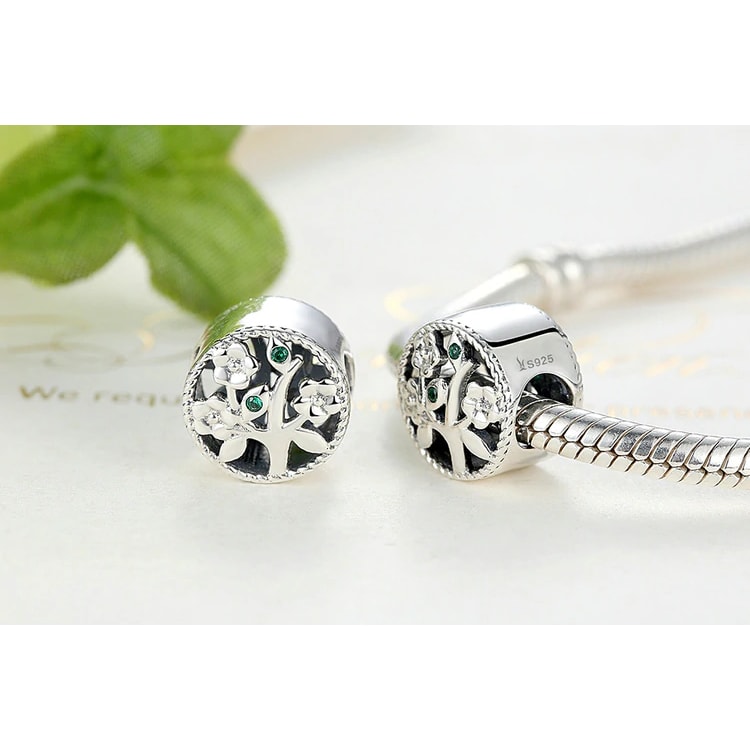 Charm Plata 925 Arbol de La Vida Circular - Imagen 4