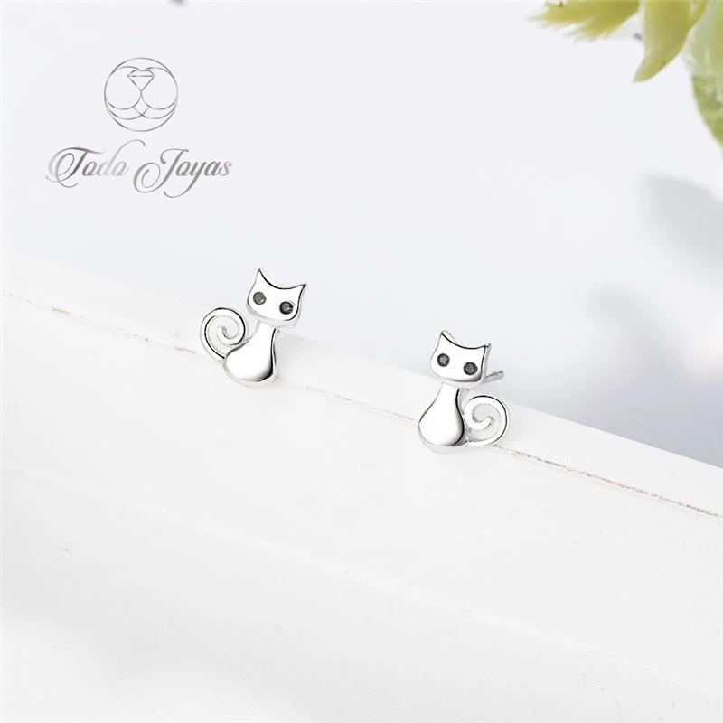 Aros de Gatitos Plateado - Imagen 4