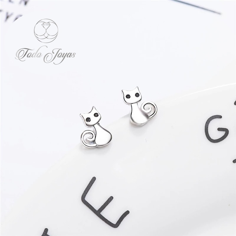 Aros de Gatitos Plateado - Imagen 5