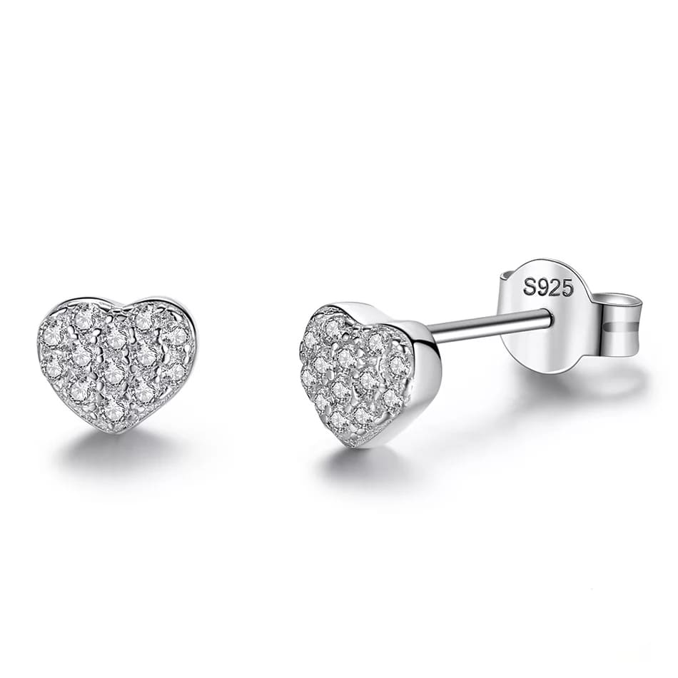 Aros Plata 925 de Corazon Circones
