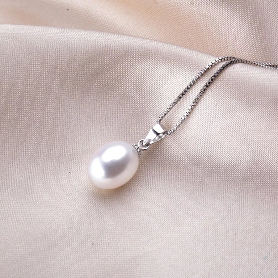 Collar Plata 925 Perla Blanca - Imagen 3