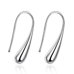Aros de Gotas Plateado