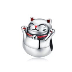 Charm Dije Plata 925 Gato Maneki Neko