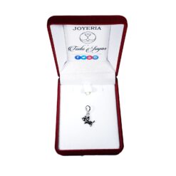 Alternative view of Charm Dije Plata 925 Perro Manchas