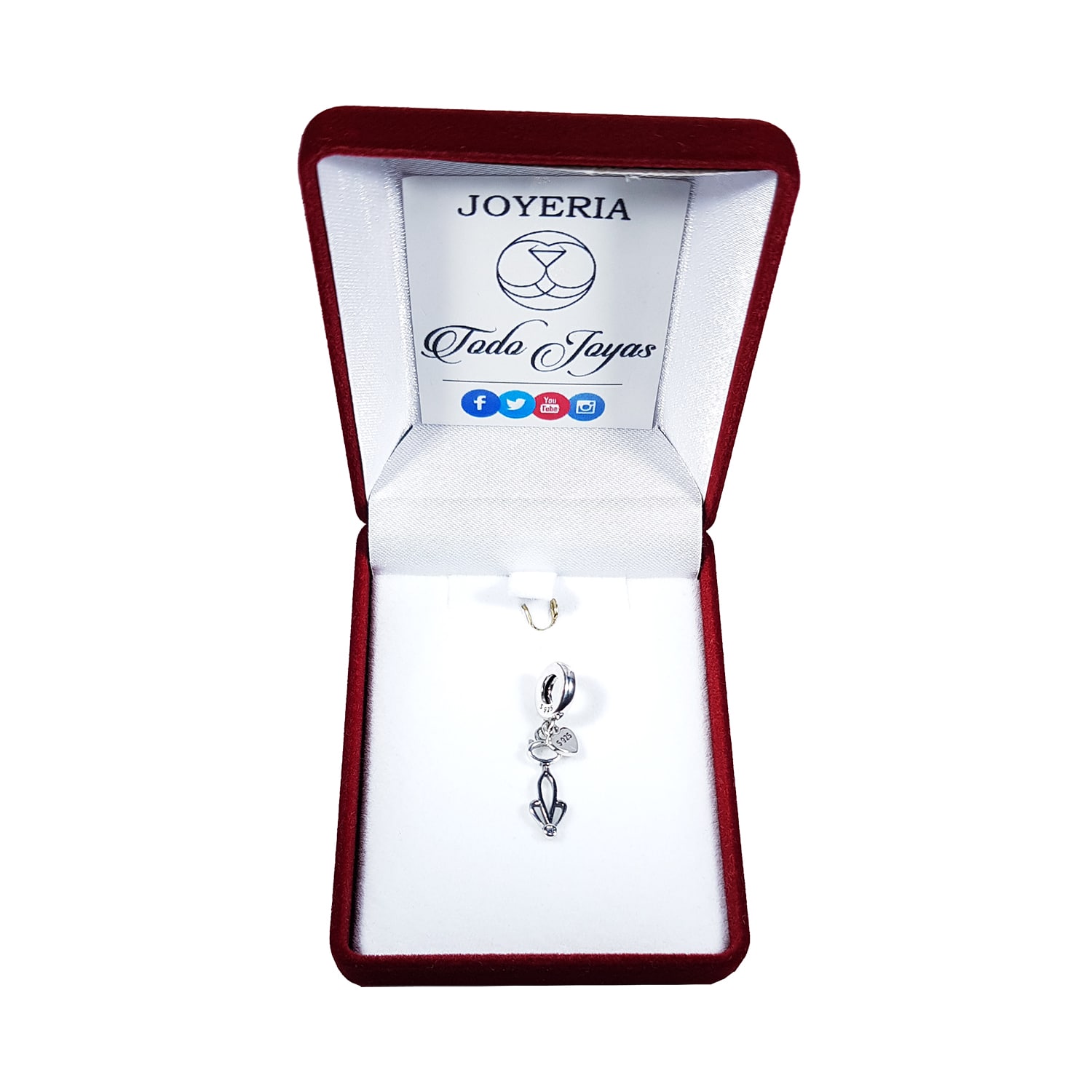 Charm Dije Plata 925 Gato Sentado - Imagen 2