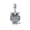 Charm Dije Plata 925 Buho Circones