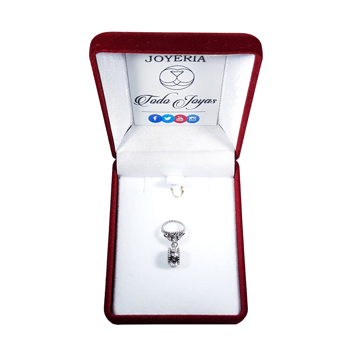 Charm Dije Plata 925 Corona Princesa - Imagen 2