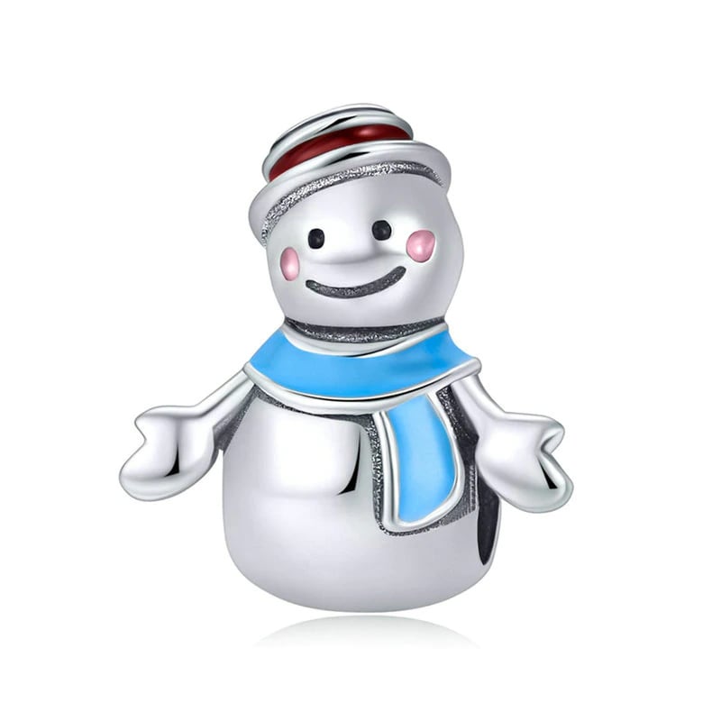 Charm Dije Plata 925 Muñeco de Nieve