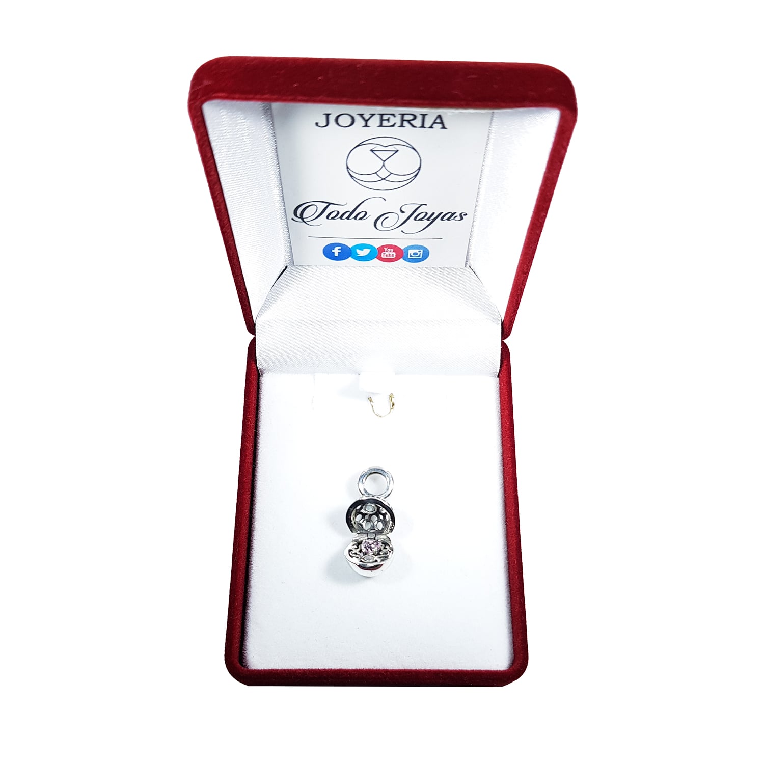 Charm Dije Plata 925 Caja Regalo - Imagen 2