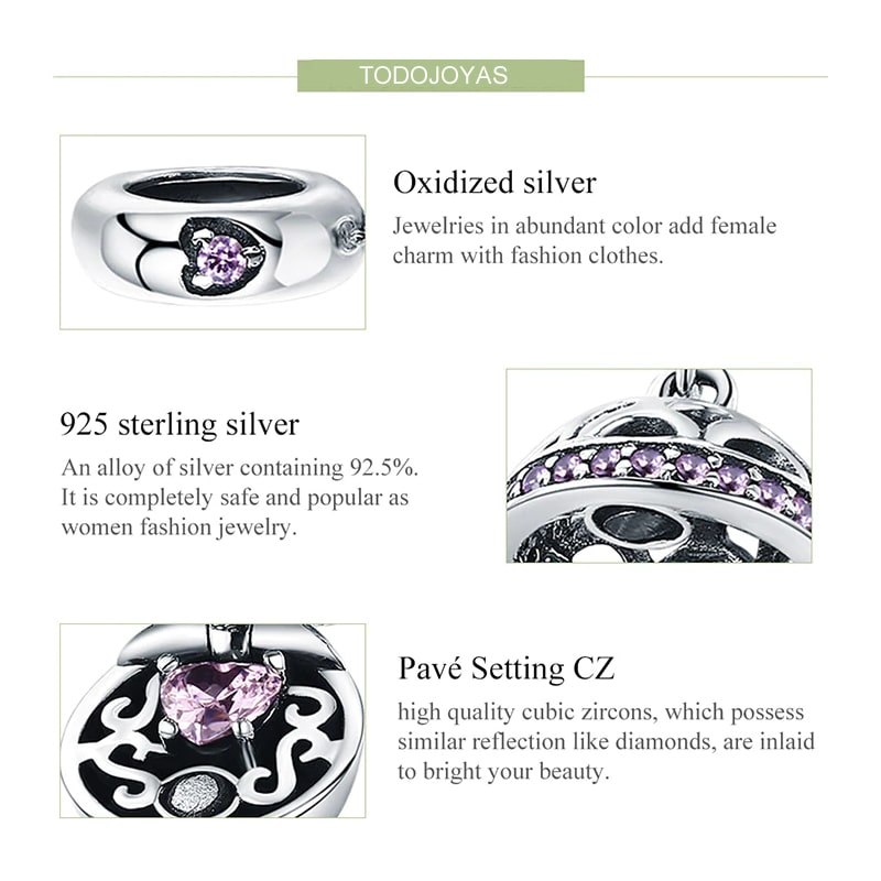 Charm Dije Plata 925 Caja Regalo - Imagen 5