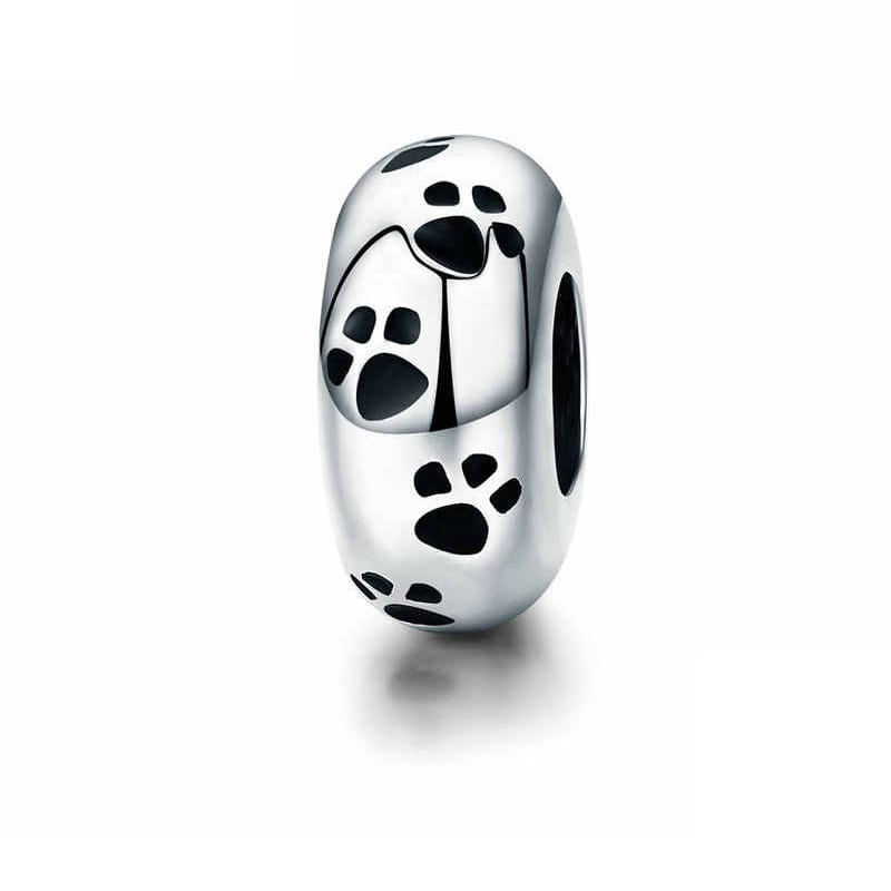 Charm Dije Plata 925 Separador Patitas Mascota