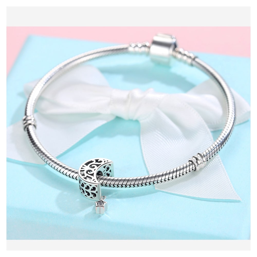 Charm Dije Plata 925 Luna Estrella - Imagen 5