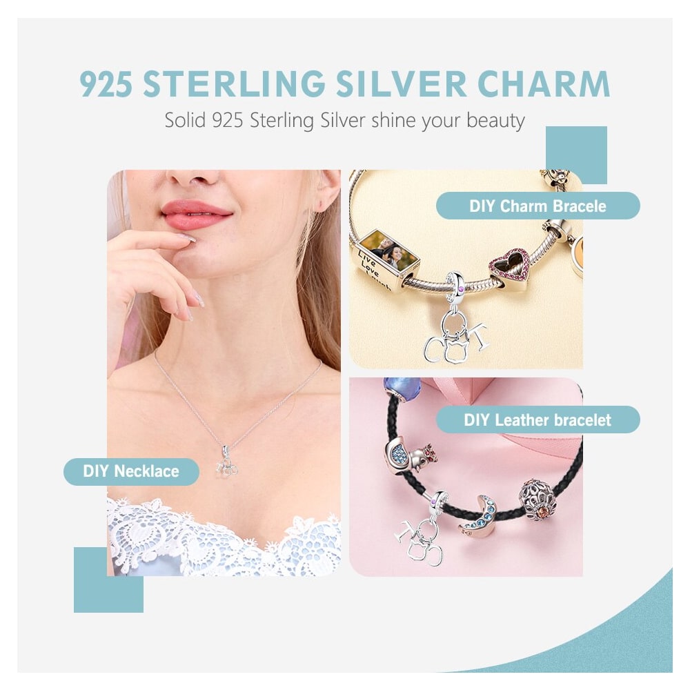 Charm Dije Plata 925 Cat Gato - Imagen 3