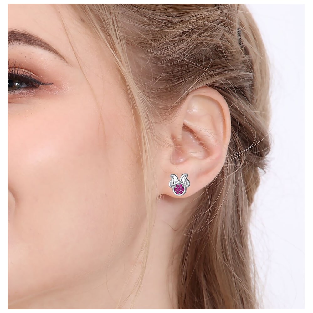 Aros Plata 925 Ratoncita Rosado - Imagen 3