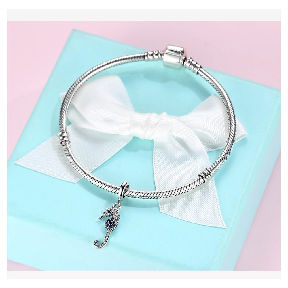 Charm Dije Plata 925 Caballito de Mar - Imagen 3