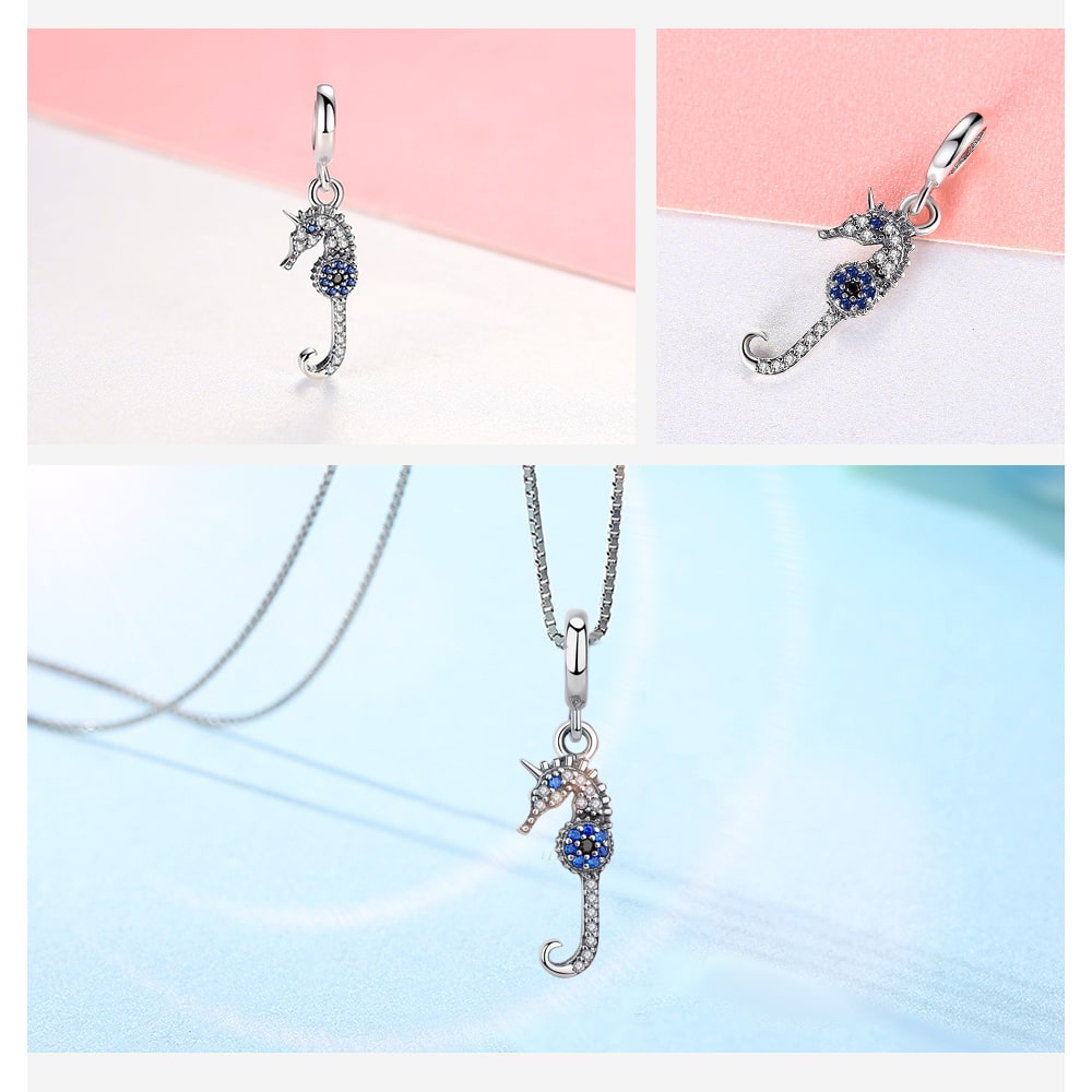 Charm Dije Plata 925 Caballito de Mar - Imagen 4