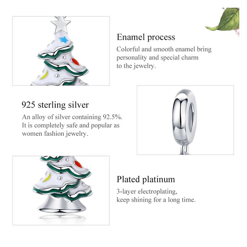 Charm Dije Plata 925 Arbol de Navidad - Imagen 4