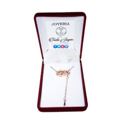 Alternative view of Collar Ojo Te Amo en 100 Idiomas Dorado
