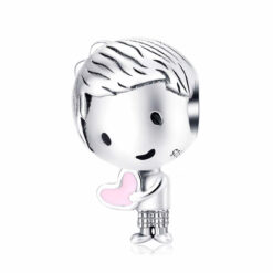 Charm Dije Plata 925 Niño con Corazon