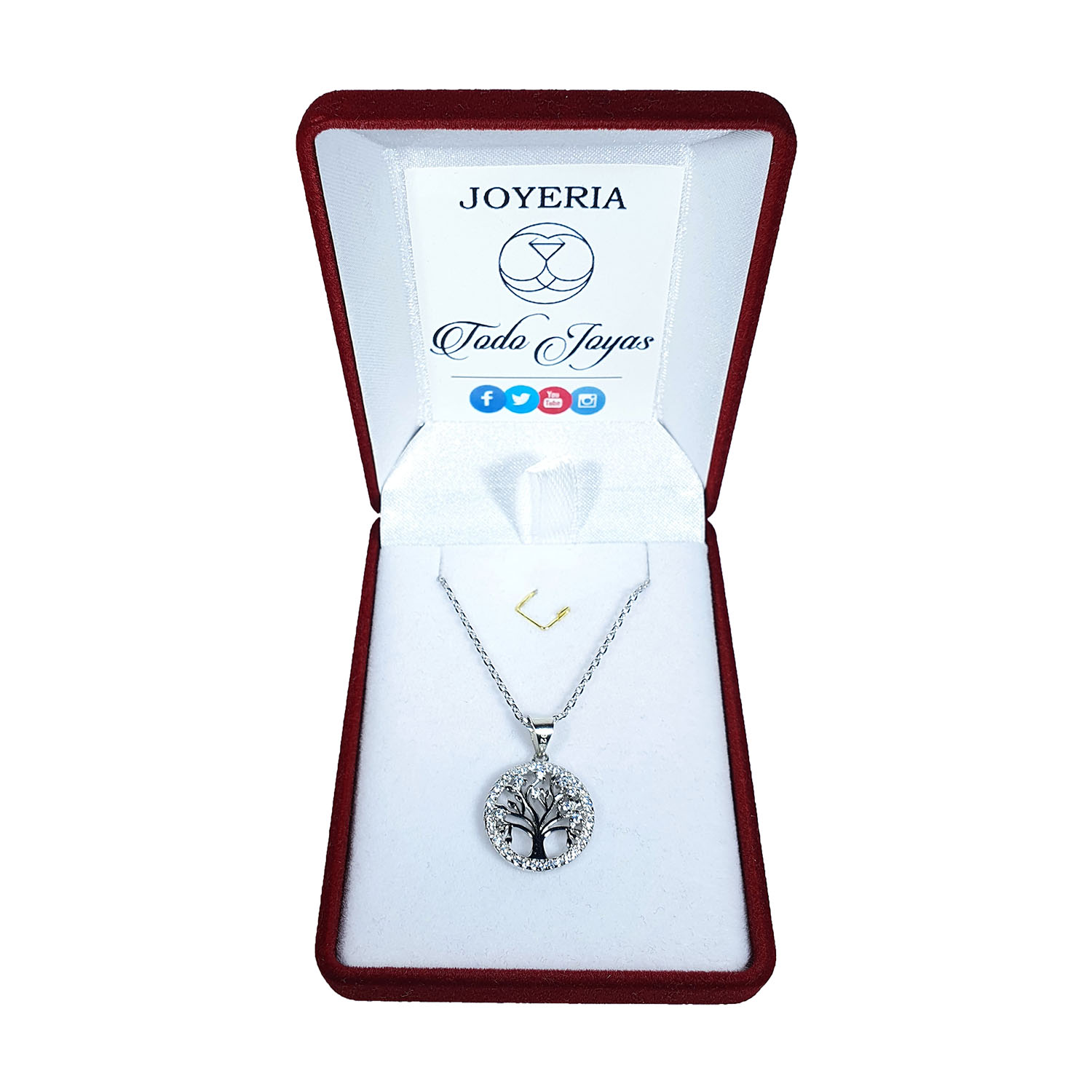 Collar Arbol de la Vida Circones Plateado - Imagen 2
