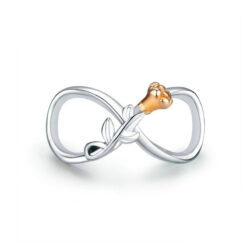 Charm Dije Plata 925 Infinito con Rosa