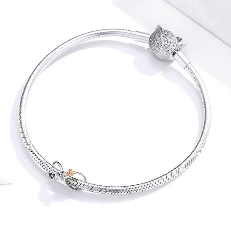 Charm Dije Plata 925 Infinito con Rosa - Imagen 4
