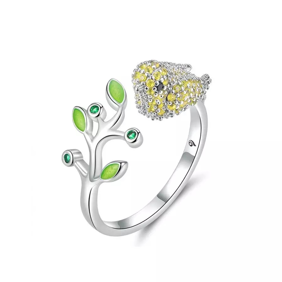 Anillo Pajaro Multicolor Circones Ajustable