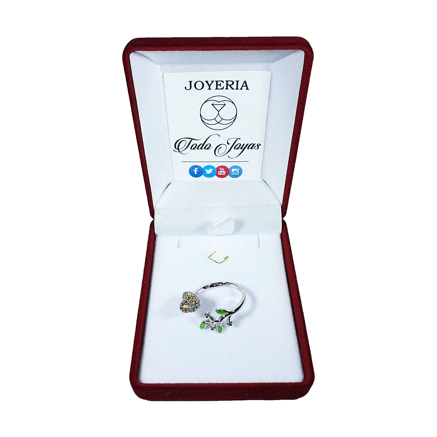 Anillo Pajaro Multicolor Circones Ajustable - Imagen 2