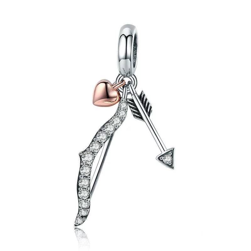 Charm Dije Plata 925 Arco Y Flecha Cupido