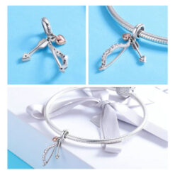 Alternative view of Charm Dije Plata 925 Arco Y Flecha Cupido