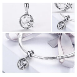 Alternative view of Charm Dije Plata 925 Avion Planeta